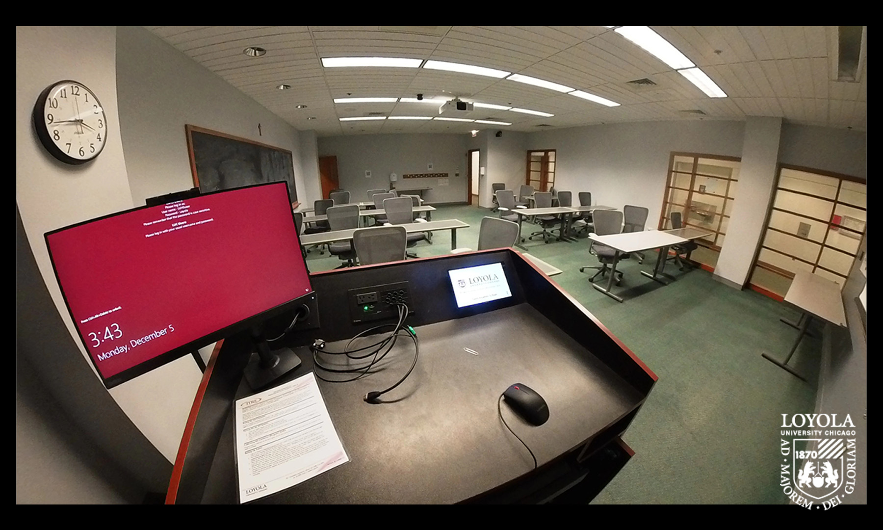 Classroom located in SSOM 3rd Floor